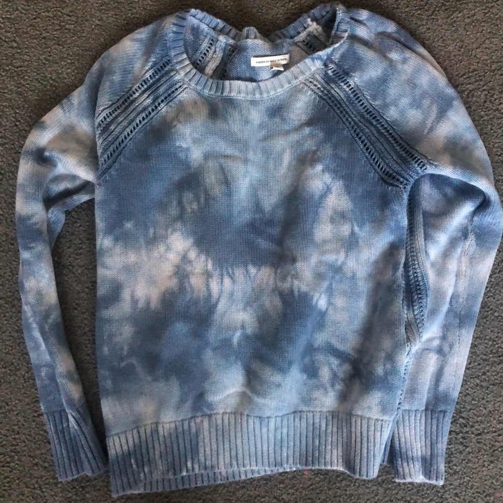 American eagle tie die sweater